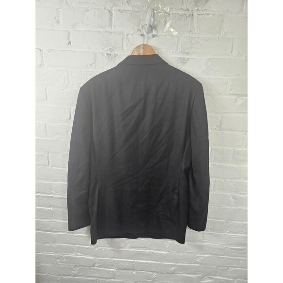 Joseph Abboud Men's 2 Button Blazer Jacket Long Sleeve Black Size Medium - Picture 2 of 5